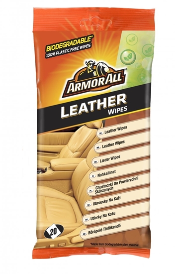 Εικόνα από Υγρά μαντηλάκια για δέρματα Leather flow wipes 20 τεμ.