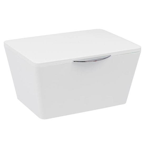 Εικόνα από Κουτί Μπάνιου με καπάκι Brasil λευκό 19X15,5X10,WENKO