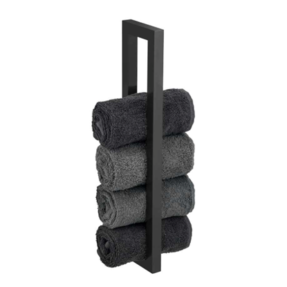 Εικόνα της Βάση για πετσέτες Reitani μαύρο ματ, WENKO