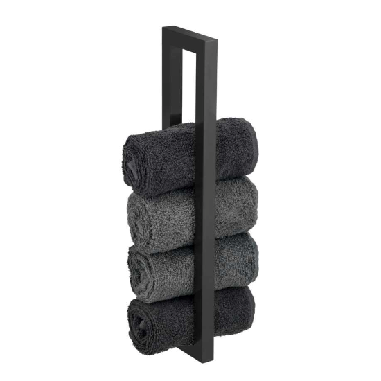 Εικόνα από Βάση για πετσέτες Reitani μαύρο ματ, WENKO