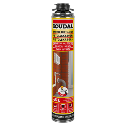 Εικόνα της Αφρός PU πιστολιού 45l 750ml, Soudal