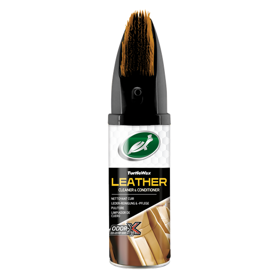 Εικόνα από Καθαριστικός αφρός & μαλακτικό δέρματος POWER OUT Leather Cleaner 52895 aerosol with brush 400ml