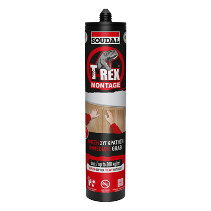 Εικόνα της Τ-Rex High-Tack μονταζόκολλα νερού λευκη 310ml