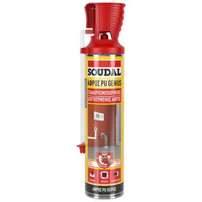 Εικόνα της Genius αφρός πολυουρεθάνης (PU) χειρός 600ml, Soudal