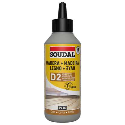Εικόνα της Κόλλα ξύλου ταχείας πήξης D2 PVA 250gr