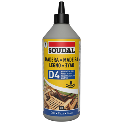 Εικόνα της Κόλλα ξύλου ταχείας πήξης D4 PU 750gr, Soudal