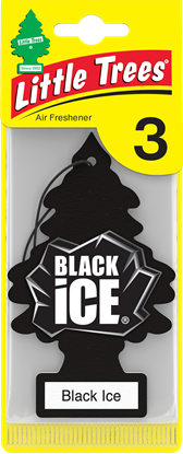 Εικόνα της Little Trees Αρωματικό δεντράκι Black Ice - 3PACK